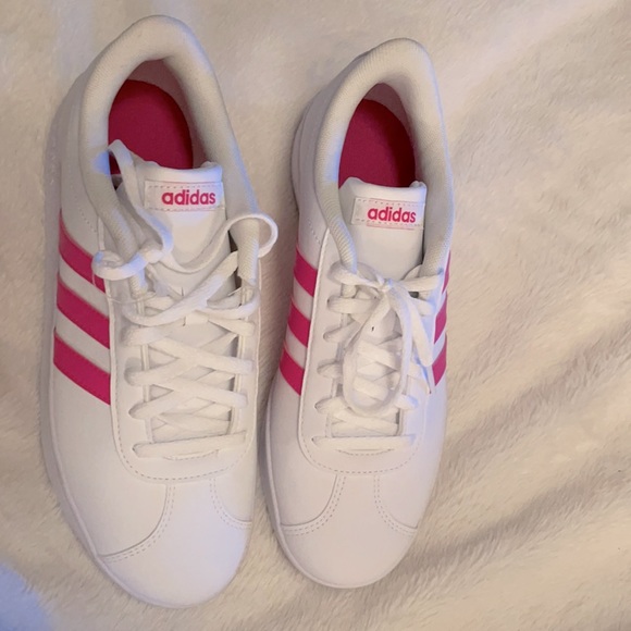 Adidas pink & white shoes - Picture 3 of 3